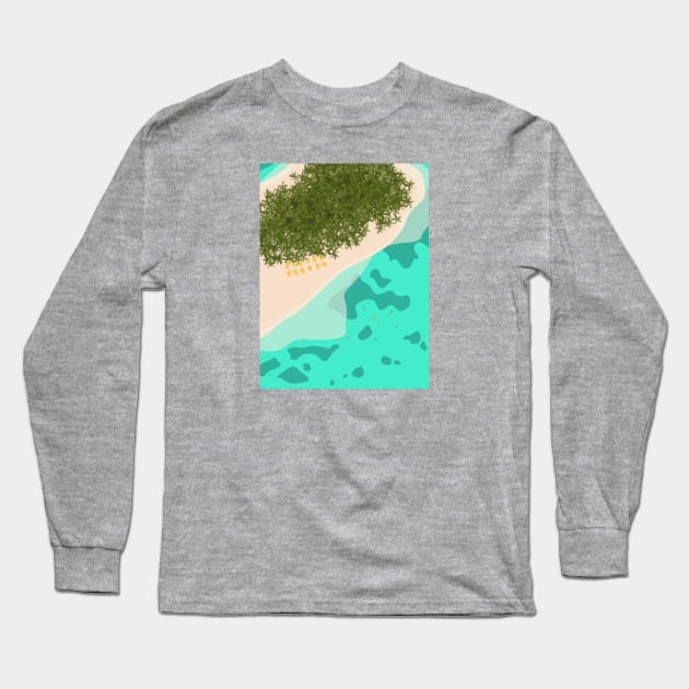 Managaha Island, Saipan, Northern Mariana Islands Long Sleeve T-Shirt by lymancreativeco